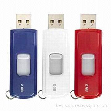 Plastic USB Flash Drives with 10-year Data Retention, Various Colors and Capacities are Available